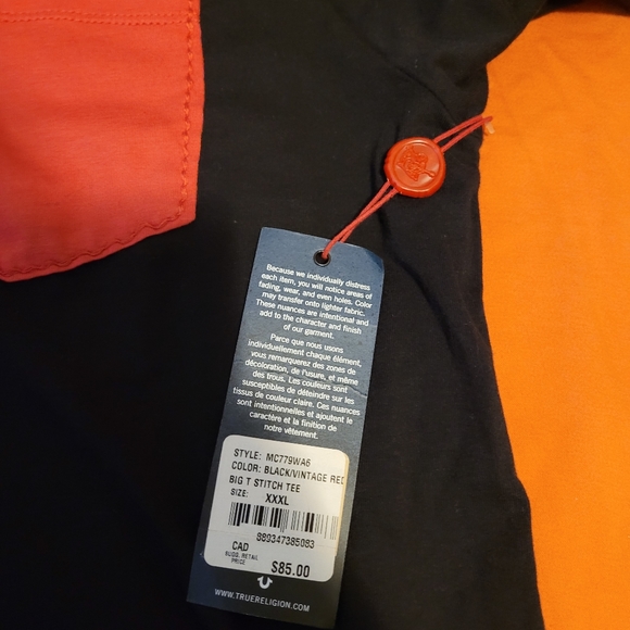 True Religion Black Tee - Picture 2 of 3
